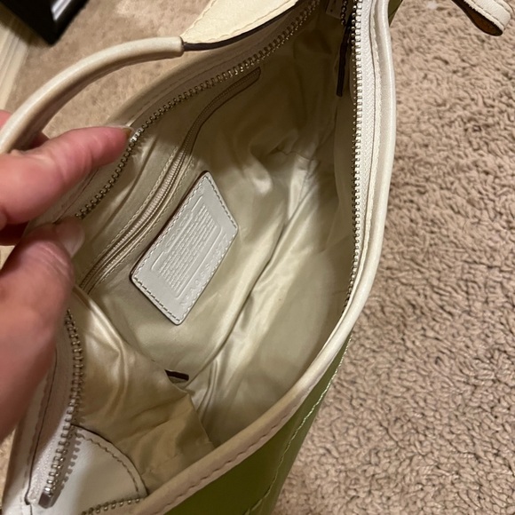 Y2K Coach Lime Green and Leather Soho boho shoulder Bag - Picture 12 of 12